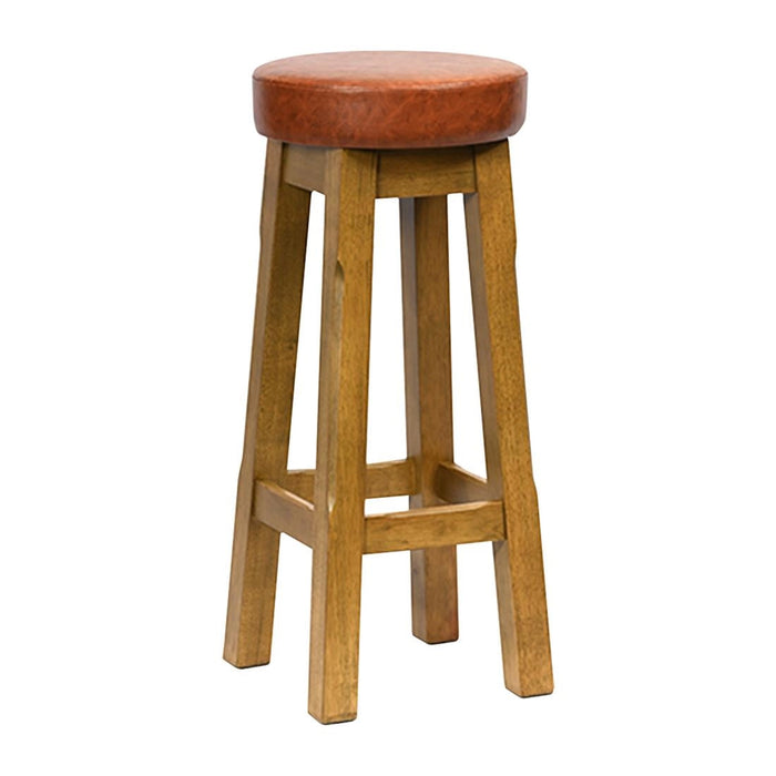 Everyday Wessex Weathered Oak High Stool with Bison Tan Seat (2 Pack) Everyday
