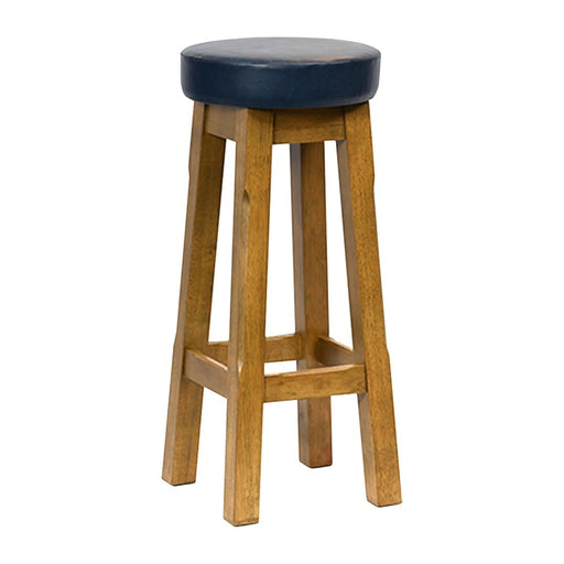 Everyday Wessex Weathered Oak High Stool with Bison Midnight Seat (2 Pack) Everyday