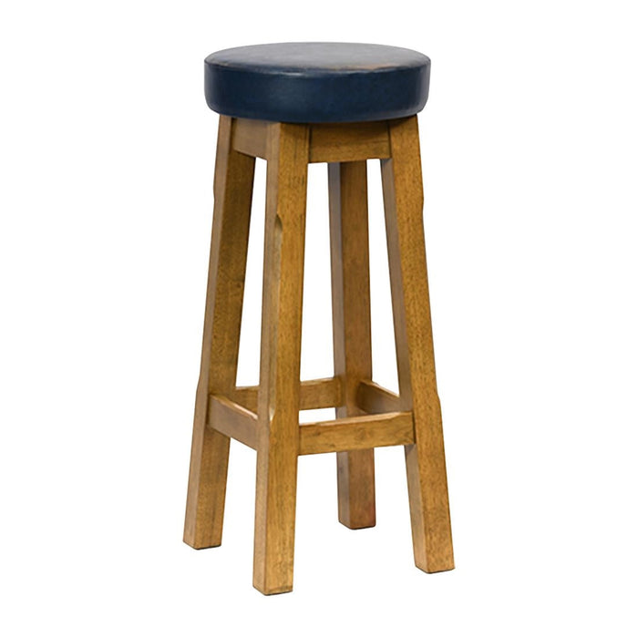 Everyday Wessex Weathered Oak High Stool with Bison Midnight Seat (2 Pack) Everyday