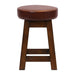 Everyday Wessex Vintage Low Stool with Bison Espresso Seat (2 Pack) Everyday