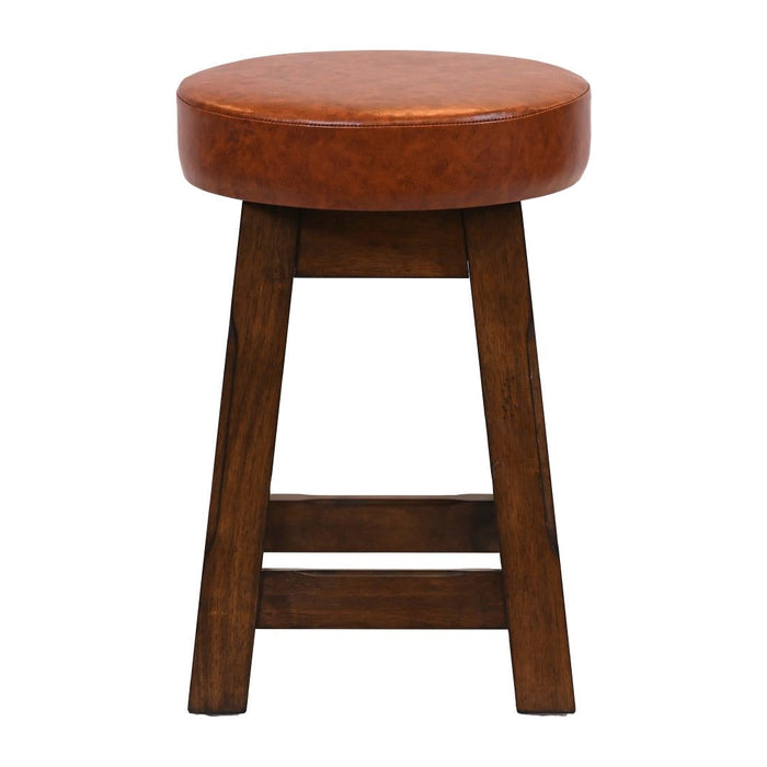 Everyday Wessex Vintage Low Stool with Bison Tan Seat (2 Pack) Everyday