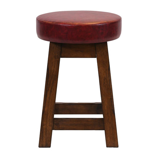 Everyday Wessex Vintage Low Stool with Bison Bordeaux Seat (2 Pack) Everyday