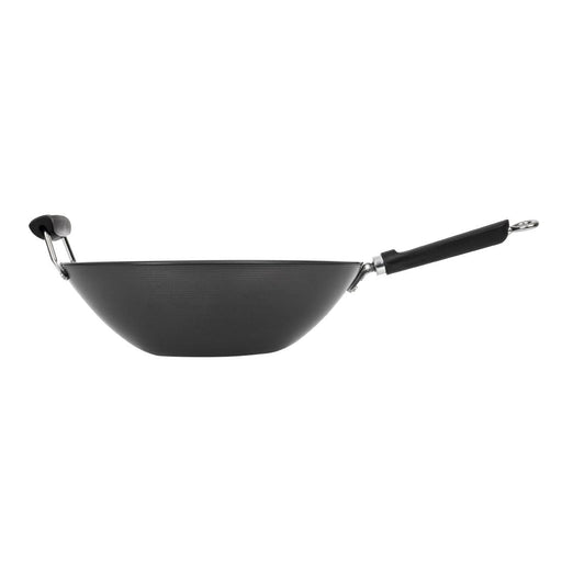 Kitchen Craft Non Stick Flat Base Wok 356mm Kitchen Craft