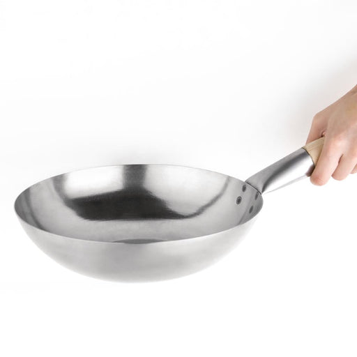 Vogue Mild Steel Wok Flat Base 254mm Vogue
