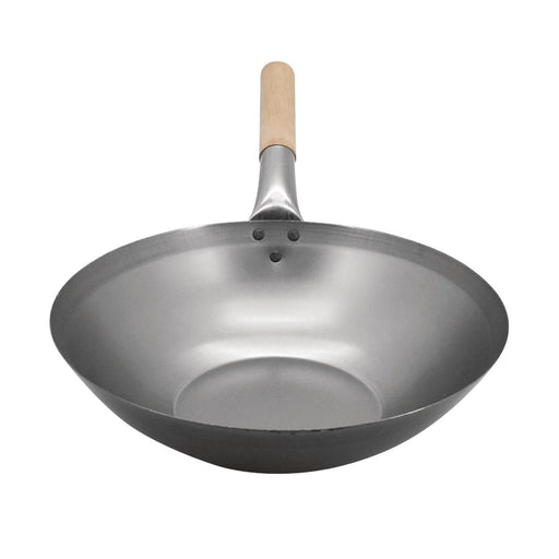 Vogue Mild Steel Wok Flat Base 330mm Vogue