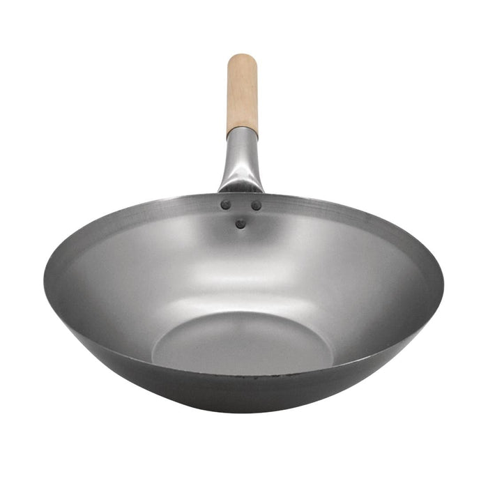 Vogue Mild Steel Wok Flat Base 330mm Vogue
