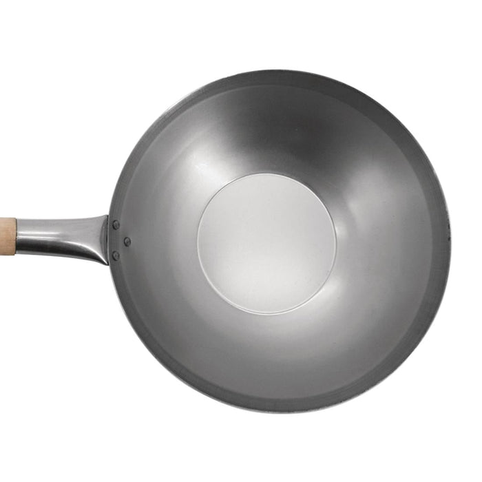 Vogue Mild Steel Wok Flat Base 330mm Vogue