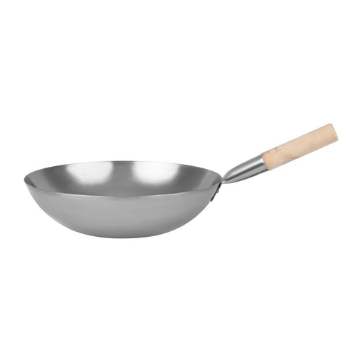 Vogue Mild Steel Wok Flat Base 356mm Vogue