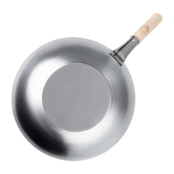 Vogue Mild Steel Wok Flat Base 356mm Vogue