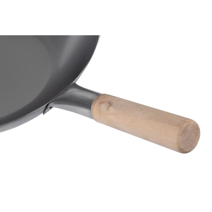 Vogue Mild Steel Wok Flat Base 356mm Vogue
