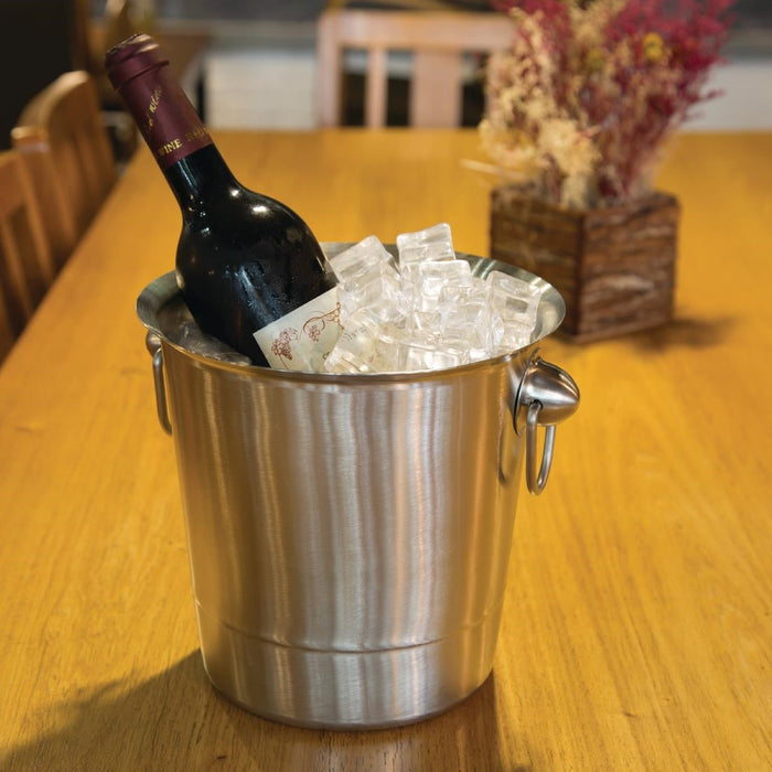 Olympia Brushed Stainless Steel Wine & Champagne Bucket Olympia