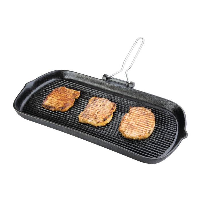 Vogue Cast Iron Grill Pan 22cm Vogue