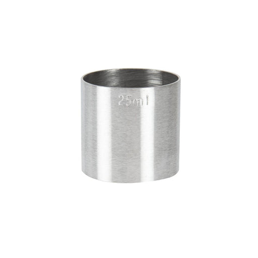 25ml measure. CE stamped. Stainless steel