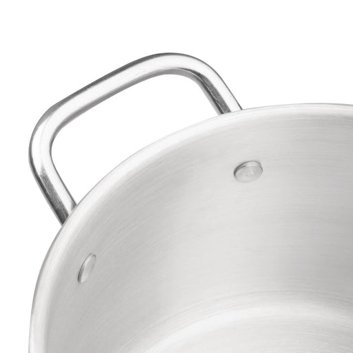 Vogue Aluminium Double Boiler Pan With Lid 24cm Vogue