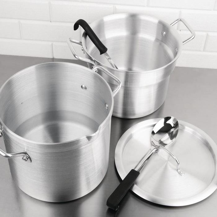 Vogue Aluminium Double Boiler Pan With Lid 28cm Vogue