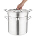 Vogue Aluminium Double Boiler Pan With Lid 28cm Vogue