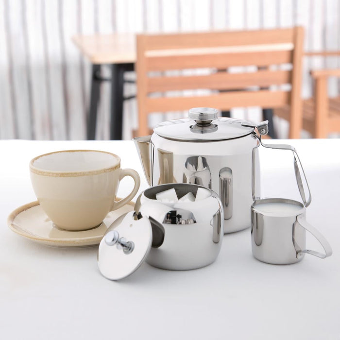 Olympia Concorde Stainless Steel Teapot 850ml Olympia