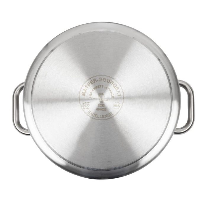 Matfer Bourgeat Excellence Stainless Steel Stock Pot 28cm Matfer Bourgeat