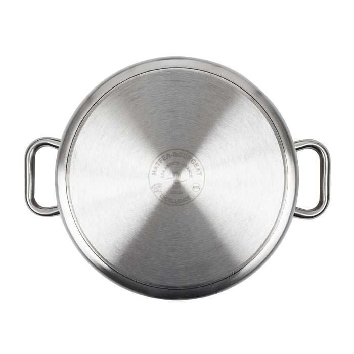 Matfer Bourgeat Excellence Stainless Steel Casserole Pan 24cm Matfer Bourgeat