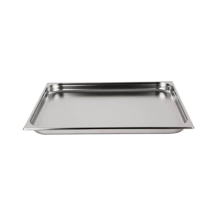 Vogue Stainless Steel 2/1 Gastronorm Tray 40mm Vogue