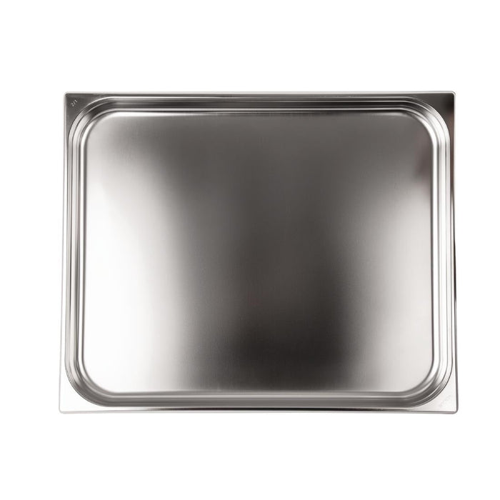 Vogue Stainless Steel 2/1 Gastronorm Tray 40mm Vogue