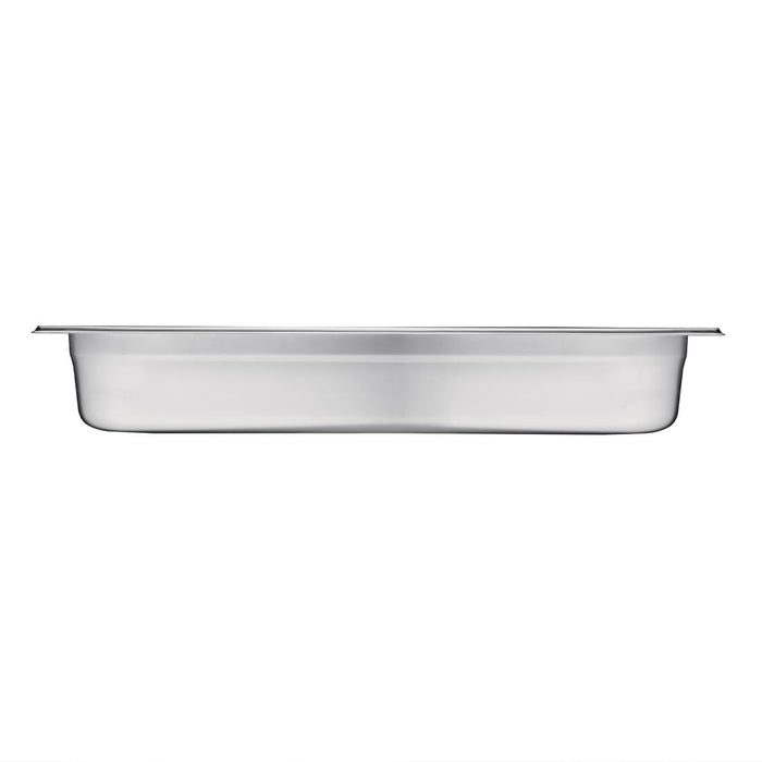 Vogue Stainless Steel 2/1 Gastronorm Tray 100mm Vogue