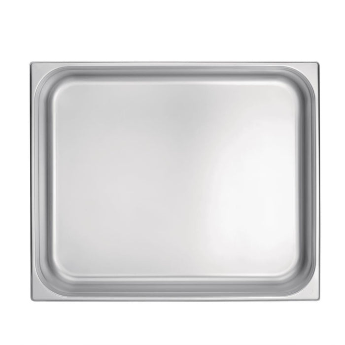Vogue Stainless Steel 2/1 Gastronorm Tray 100mm Vogue