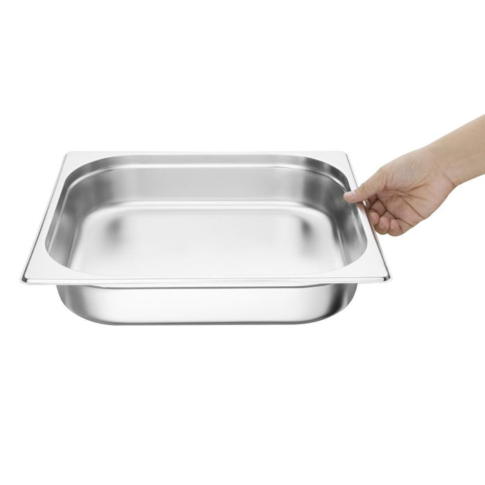 Vogue Stainless Steel 2/3 Gastronorm Tray 65mm Vogue