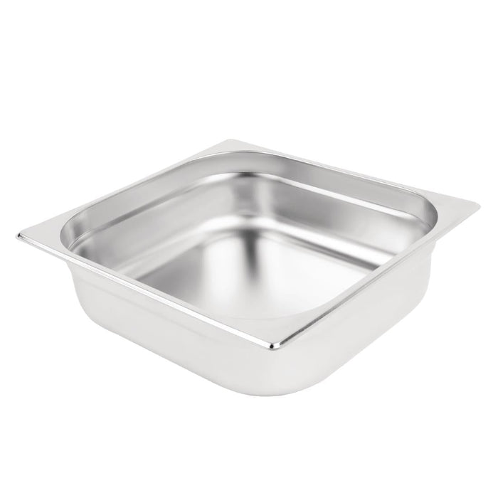 Vogue Stainless Steel 2/3 Gastronorm Tray 100mm Vogue