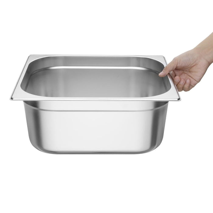 Vogue Stainless Steel 2/3 Gastronorm Tray 150mm Vogue