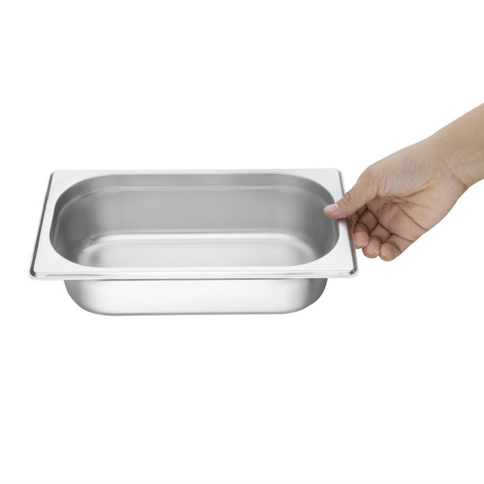 Vogue Stainless Steel 1/4 Gastronorm Tray 65mm Vogue