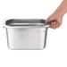 Vogue Stainless Steel 1/4 Gastronorm Tray 150mm Vogue