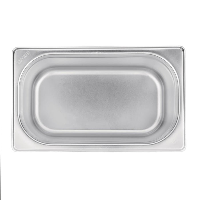 Vogue Stainless Steel 1/4 Gastronorm Tray 150mm Vogue