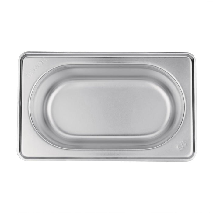 Vogue Stainless Steel 1/9 Gastronorm Tray 65mm Vogue