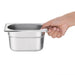 Vogue Stainless Steel 1/9 Gastronorm Tray 100mm Vogue