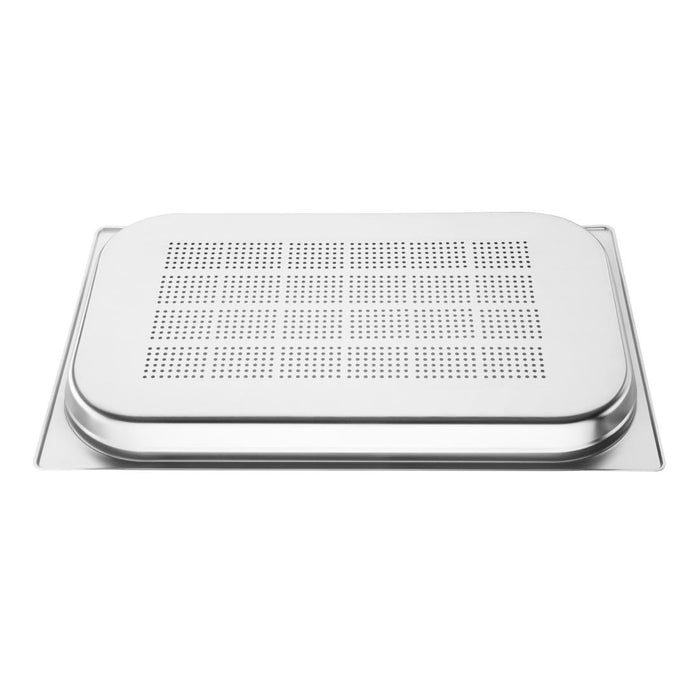 Vogue Stainless Steel Perforated 1/1 Gastronorm Tray 40mm Vogue