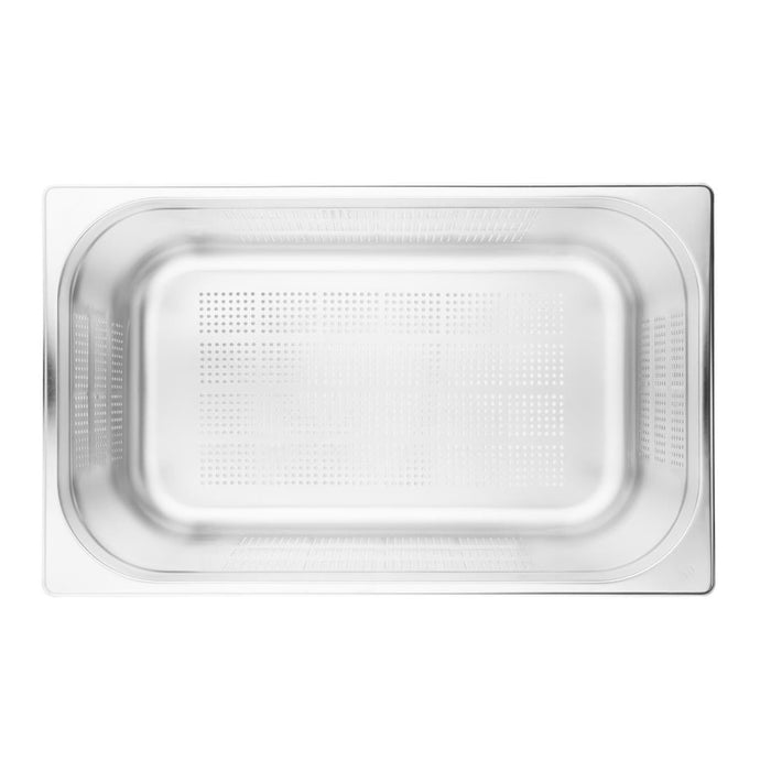 Vogue Stainless Steel Perforated 1/1 Gastronorm Tray 200mm Vogue