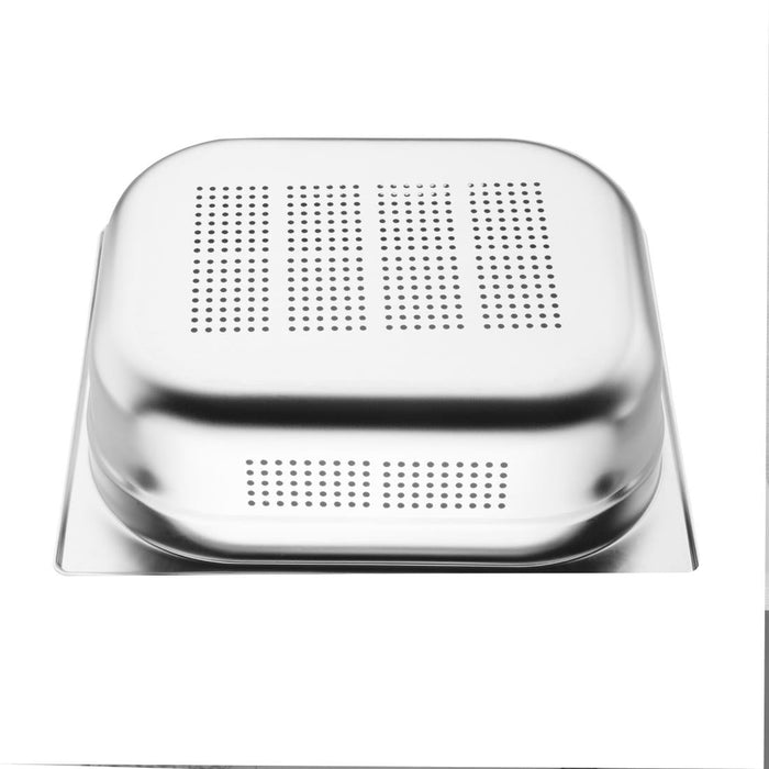 Vogue Stainless Steel Perforated 1/2 Gastronorm Tray 100mm Vogue