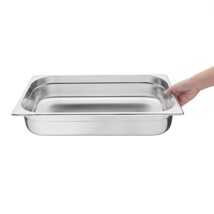 Vogue Stainless Steel 1/1 Gastronorm Tray 100mm Vogue
