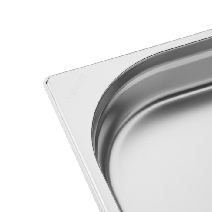 Vogue Stainless Steel 1/2 Gastronorm Tray 40mm Vogue