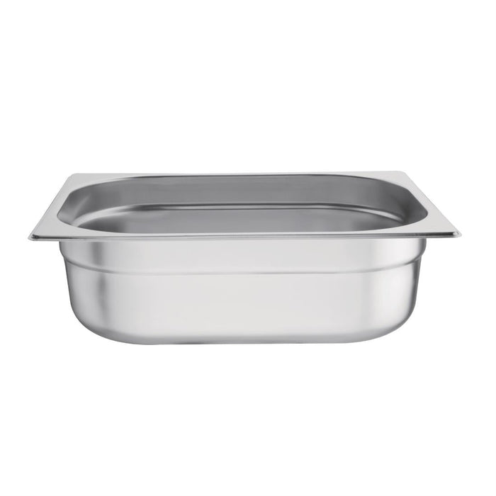 Vogue Stainless Steel 1/2 Gastronorm Tray 100mm Vogue