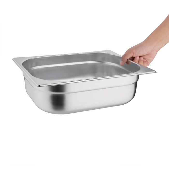 Vogue Stainless Steel 1/2 Gastronorm Tray 100mm Vogue