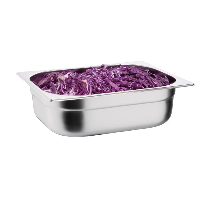 Vogue Stainless Steel 1/2 Gastronorm Tray 100mm Vogue