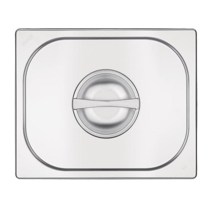 Vogue Stainless Steel 1/2 Gastronorm Lid Vogue