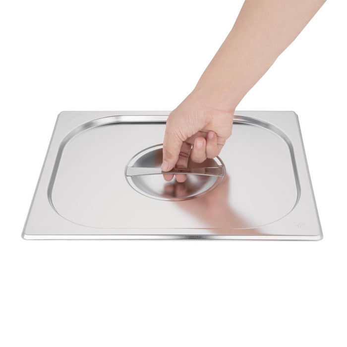 Vogue Stainless Steel 1/2 Gastronorm Lid Vogue