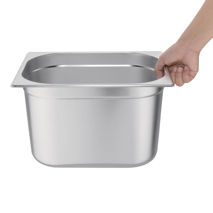 Vogue Stainless Steel 1/2 Gastronorm Tray 200mm Vogue