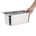 Vogue Stainless Steel 1/3 Gastronorm Tray 100mm Vogue
