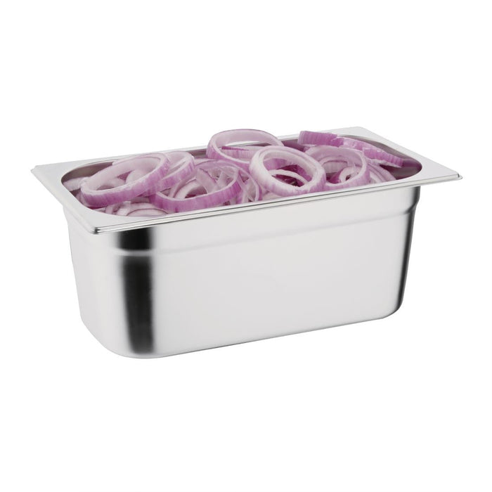 Vogue Stainless Steel 1/3 Gastronorm Tray 100mm Vogue