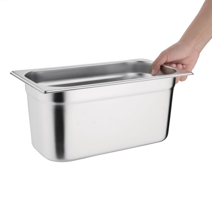 Vogue Stainless Steel 1/3 Gastronorm Tray 150mm Vogue