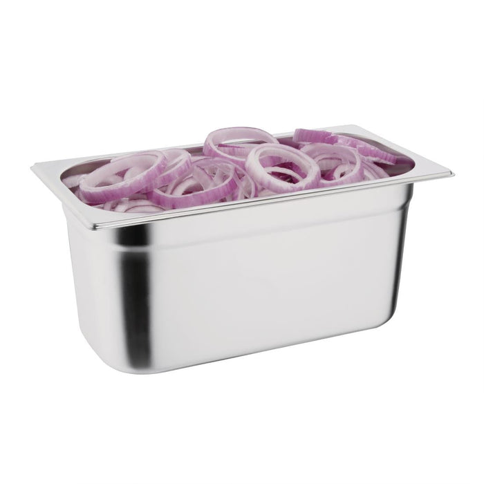 Vogue Stainless Steel 1/3 Gastronorm Tray 150mm Vogue